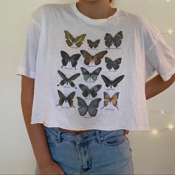 Tilly's Tops - Tilly’s Butterfly Crop Top